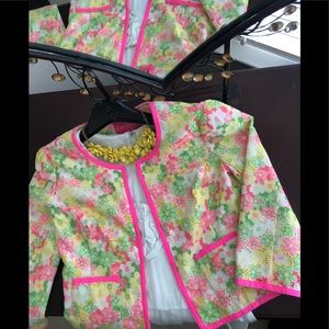 NWOT Lilly Pulitzer Neon Floral Sunbonnet "Nelle"